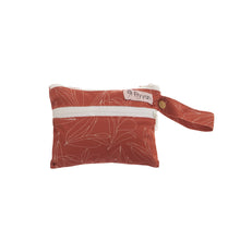 Load image into Gallery viewer, Fiyyah mini wet bag for cloth wipes and wipes - Sienna print - Peanut and Poppet UK