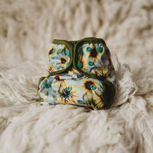 Load image into Gallery viewer, Lighthouse Kids Switch Supreme in Sunflowers - All-in-Two cloth nappy - Peanut and Poppet