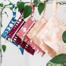 Load image into Gallery viewer, Designer Bum mini wet bags for cloth nappies and reusable wipes - Peanut and Poppet UK