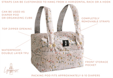 Load image into Gallery viewer, Lighthouse Kids Company packing pod info - cloth nappy pod - Peanut and Poppet UK