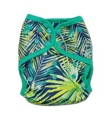 Load image into Gallery viewer, Zephyr (palm leaf) Little Lovebum Everyday cloth nappy - all-in one cloth nappy - Peanut and Poppet UK