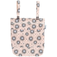 Load image into Gallery viewer, Designer Bums Sun and Stars Wet Bag - cloth nappy storage - Peanut and Poppet UK