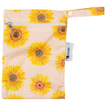 Load image into Gallery viewer, Designer Bums Sunny Blooms mini wet bag for cloth nappies and reusable wipes - Peanut and Poppet UK