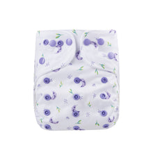 Load image into Gallery viewer, Fiyyah Pokkit nappy in Amethyst Dreams - Exclusive Peanut and Poppet cloth nappy
