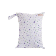 Load image into Gallery viewer, Fiyyah medium wet bag for cloth nappies - Amethyst Dreams Peanut and Poppet exclusive print
