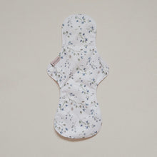 Load image into Gallery viewer, Fiyyah Cloth Period Pad in Eucalyptus print - large heavy flow  - Peanut and Poppet UK
