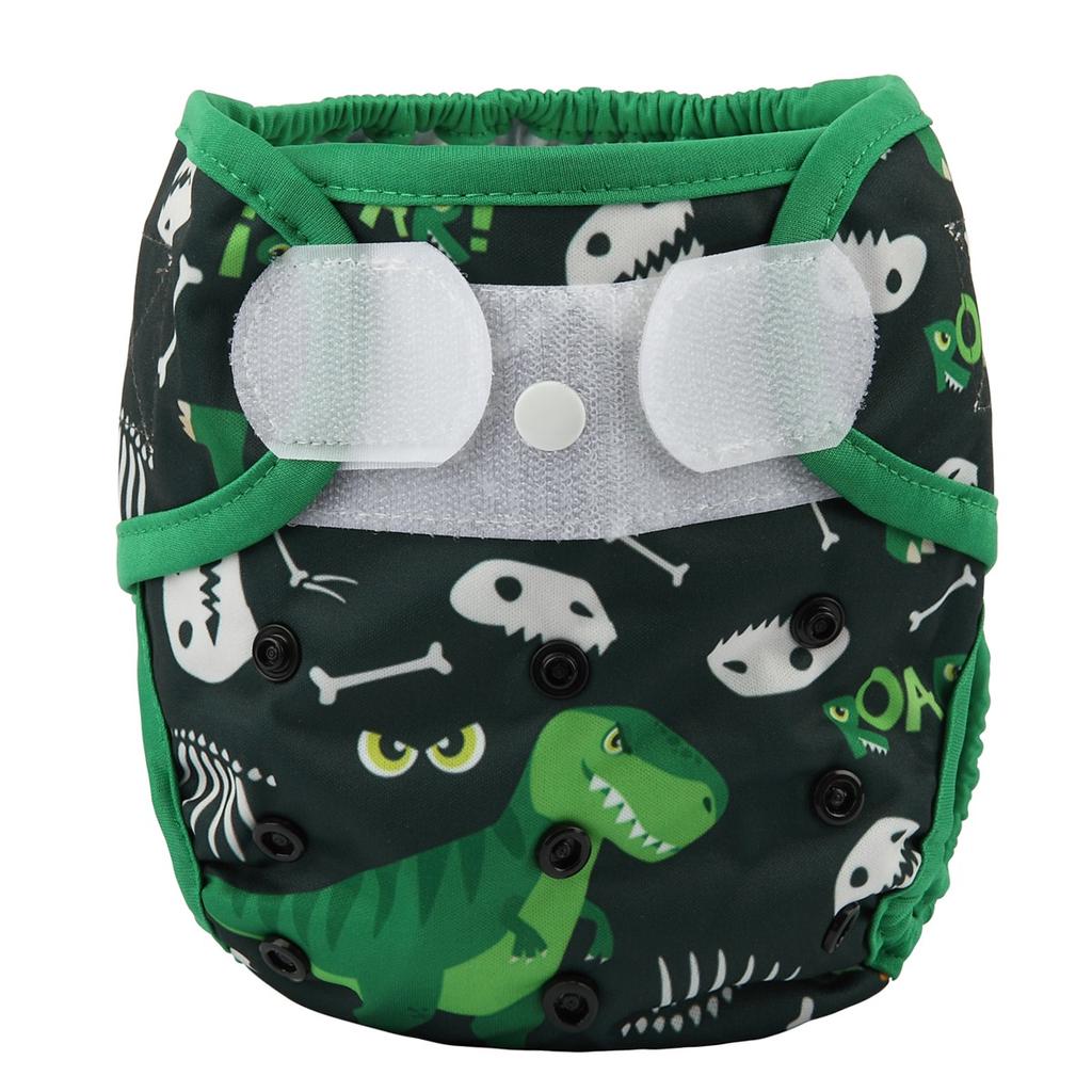 Dinosuars cloth nappy wrap by Sigzagor - Birth to Potty reusable nappy cover - Peanut and Poppet UK