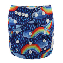 Load image into Gallery viewer, Rainbow cloth nappy by Sigzagor - Reusable pocket nappies for baby - Peanut and Poppet UK
