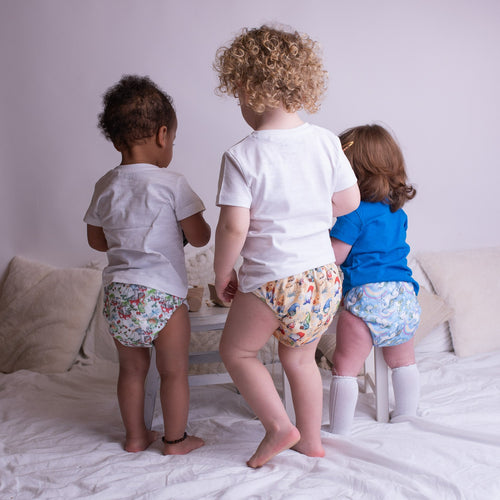 Toddlers wearing the Enchanted Little Lamb collection