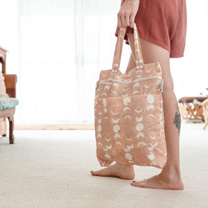 Designer Bums Milk Tea Moon Wet Bag - cloth nappy storage - Peanut and Poppet UK