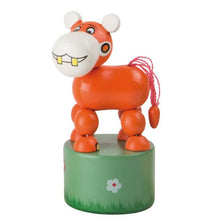 Load image into Gallery viewer, Dancing wooden tiger - eco-friendly African animal toys - Peanut and Poppet UK
