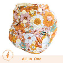 Load image into Gallery viewer, Groovy Lighthouse Kids Supreme all-in-one cloth nappy - Peanut and Poppet UK
