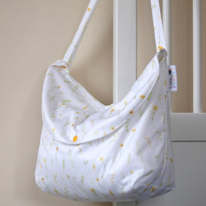 Little Poppet Ultimate wet bag in Yellow florals - Peanut and Poppet UK