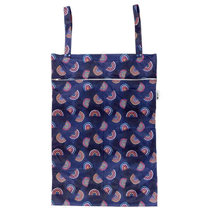 Designer Bums XL wet bag - nappy pail - Dark Prism Print - Peanut and Poppet UK