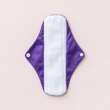 Load image into Gallery viewer, Little Lamb reusable period pad in purple - eco friendly periods - Peanut and Poppet UK
