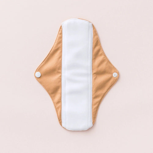 Little Lamb reusable period pad in tan - eco friendly periods - Peanut and Poppet UK