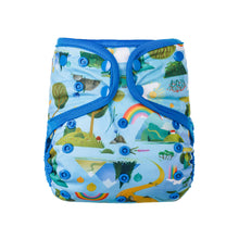 Load image into Gallery viewer, Little Lovebum Popper and Pocket - Yellow Brick Road - Pocket Cloth Nappy - Peanut and Poppet UK
