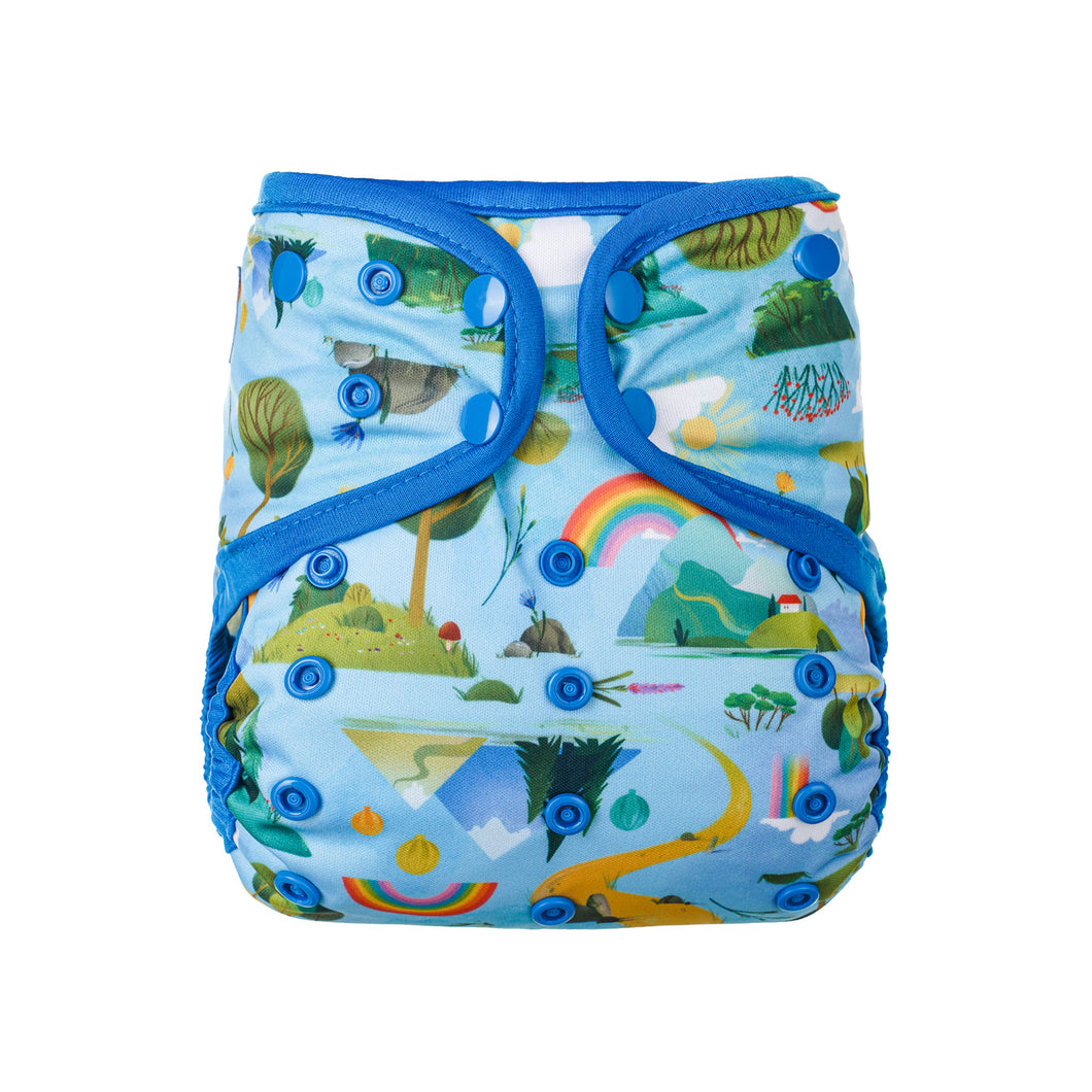 Little Lovebum Quickdry - Yellow Brick Road- eco nappies - Peanut and Poppet UK