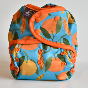 Little Lovebum all in one quickdry nappy in Clementine
