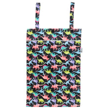 Load image into Gallery viewer, Designer Bums Prehistoric Party XL wet bag - Cloth nappy pail storage - Peanut and Poppet UK
