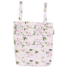 Load image into Gallery viewer, Designer Bums double pocket wet bag - Pure Peony - Convertible straps - Peanut and Poppet UK
