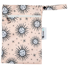 Load image into Gallery viewer, Designer Bums Sun and Stars mini wet bag for cloth nappies and reusable wipes - Peanut and Poppet UK

