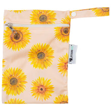 Load image into Gallery viewer, Designer Bums Sunny Blooms mini wet bag for cloth nappies and reusable wipes - Peanut and Poppet UK
