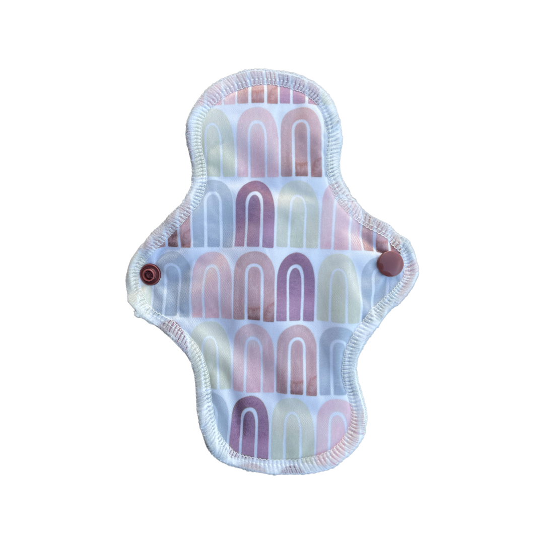Yoho and Co Arches light cloth period pad - eco-friendly periods - Peanut and Poppet UK